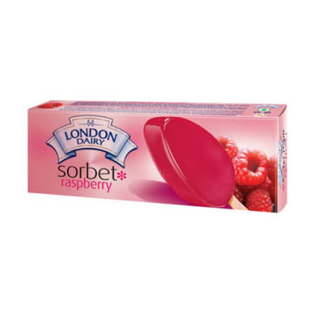 London Dairy Raspberry Sorbet Bar 3Fl Oz 12ct Case