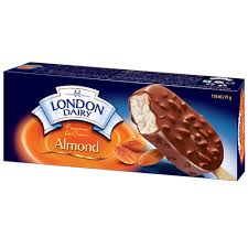London Dairy Almond Bar 3Fl Oz 12ct Case