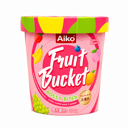 AIKO GARDEN MIXED FLAVOR MINI FRUIT BUCKET 24PK 4.06OZ