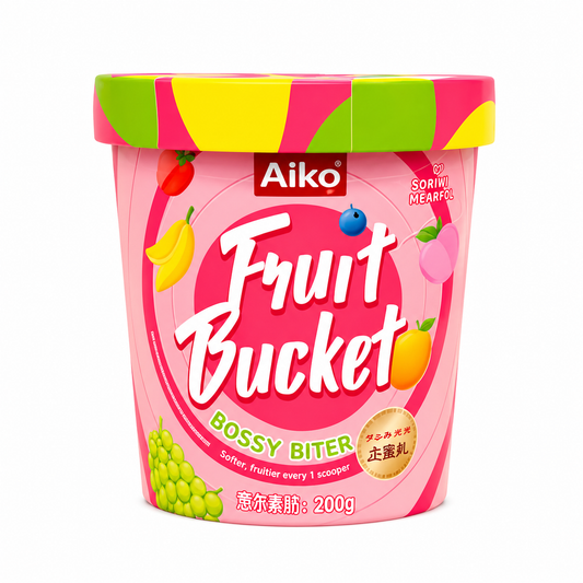AIKO GARDEN MIXED FLAVOR MINI FRUIT BUCKET 24PK 4.06OZ