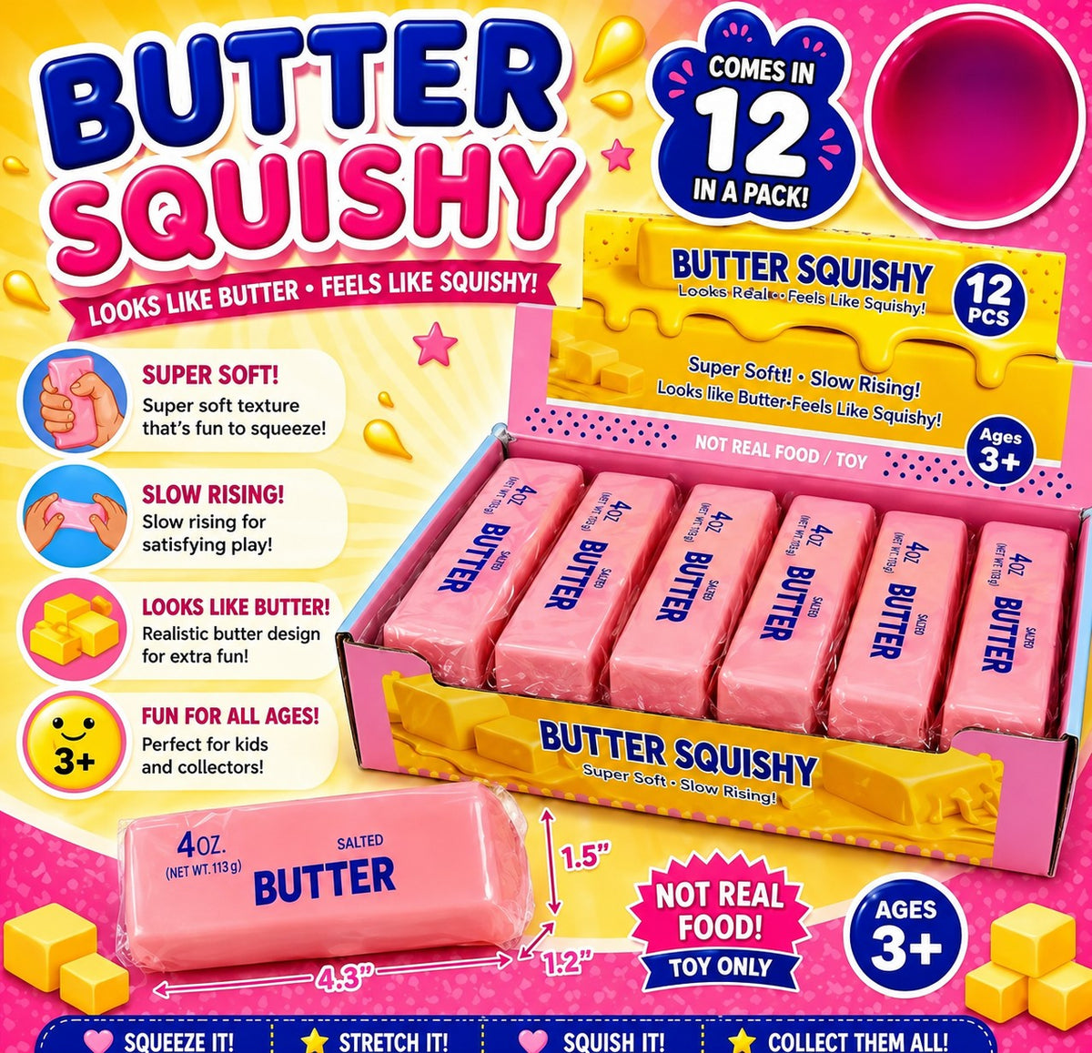 BUTTER PINK SQUISHY 40Z 12CT CASE