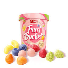 AIKO GARDEN MIXED FLAVOR MINI FRUIT BUCKET 24PK 4.06OZ