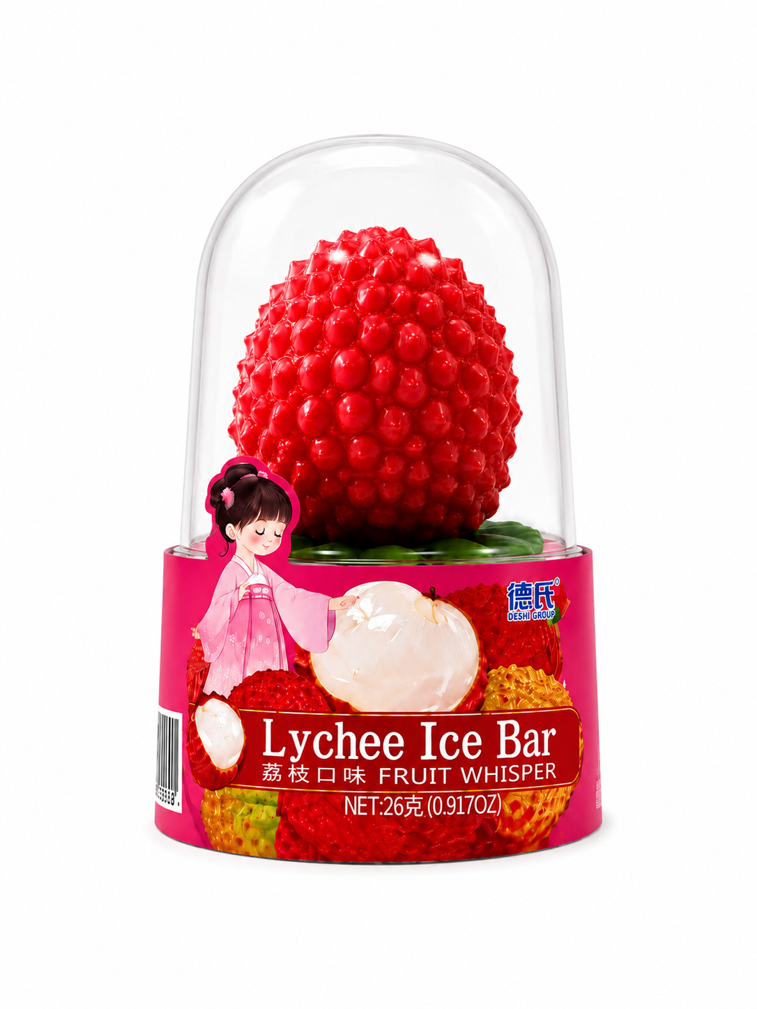 Deshi Lychee Ice Cream 8/3PKS/75G 24Ct Case